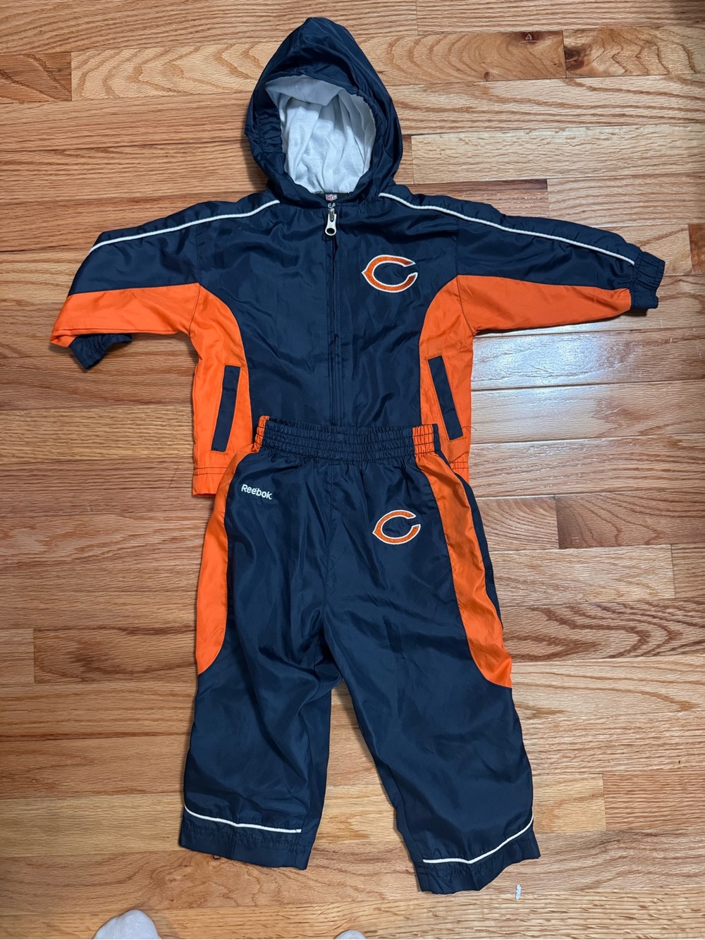 Reebok Kids Navy and Orange NFL Team Jacket